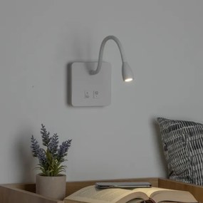 Brilagi - LED Flexibilná nástenná lampa MAYA Double LED/4W/230V + LED/3W biela