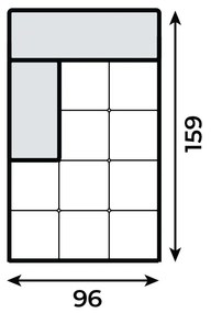 PROXIMA.store - Leňoška I UMBRIA TYP ROHU: Pravý, SKUPINA LÁTOK: Skupina 1