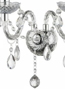 Toolight Toolight, nástenné svietidlo 2xE14, EBT017-2W, priahľadná, OSW-01232