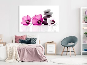 Artgeist Obraz - Calm Mallow (1 Part) Wide Pink Veľkosť: 30x20, Verzia: Na talianskom plátne