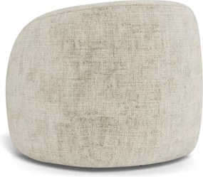 Otočné dizajnové lounge kreslo Lodi béžové