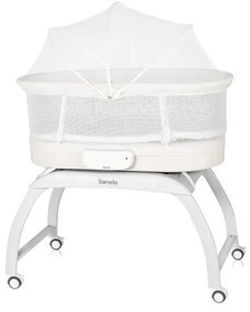 Lionelo - Detská postieľka s váhou CORAL White