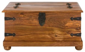 furniture-nabytek.cz - Masívny konferenčný stolík Merlin z palisandru, lakovaný, hnedý – 95×95×45 cm