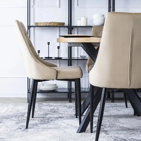 PROXIMA.store - Čalúnená jedálenská stolička CORK FARBA: sivá