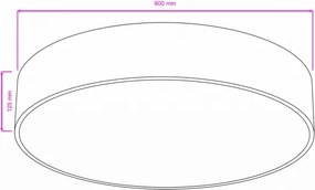 BRILAGI - Kúpeľňové stropné svietidlo POOL 5xE27/15W/230V priemer 60 cm IP54 čierna