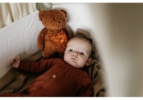 Moonie - Uspávadlo s melódiou a svetlom medvedík 2.0 organic caramel