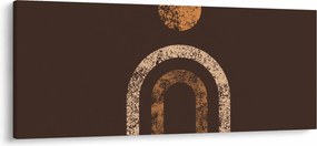 Obraz - Oranžové oblúky N⁰1 (120x50 cm)