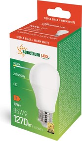 LED žárovka GLS 13W E-27 teplá bílá