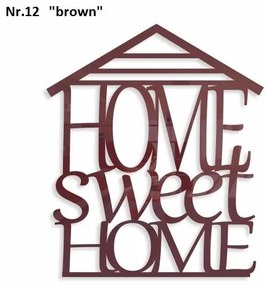 Home sweet home dekoračný nápis na stenu čierna