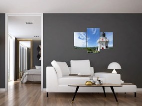 Obraz majáku Akaroa, Nový Zéland (90x60 cm)