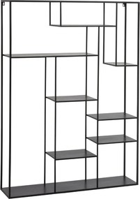 Čierny policový regál Irregular- 110 * 25 * 150cm
