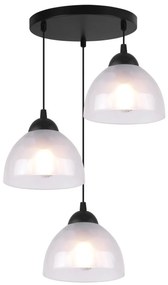 Závesné svietidlo Venice, 3x mliečne sklenené tienidlo, O