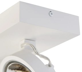 Dizajnové bodové svetlo biele nastaviteľné 2-svetlo - Go