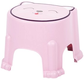 Hatu Detská plastová stolička Mačka ružová,, 29,6 x 20,5 x 26 cm
