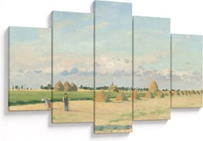 Obraz - Camille Pissarro, Landscape, Ile de France, reprodukcia (150x105 cm)