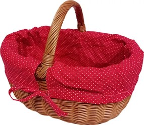 HRADIL Košík na huby s látkou Honzík III.