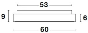 Stropné svietidlo LED so stmievaním Rando Smart 60 čierne