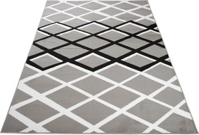 TA Koberec T237B ŠEDÁ LUXUSNÁ PP ESM Rozmer: 130x190 cm