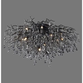 Paul Neuhaus 8092-18 - Prisadený luster ICICLE 14xG9/40W/230V pr. 100 cm čierna