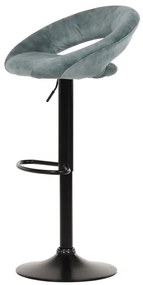 Autronic BONTEC Barová stolička, modrá, látka, AUB-822 BLUE4 Farba: Modrá
