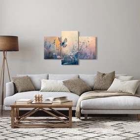 Obraz - Lúka s motýľom II. (90x60 cm)