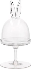 Podnos PRATA so skleneným vekom v tvare zajačích uší 810041