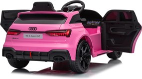 Detské elektrické autíčko Audi RS6 Avant GT ružové