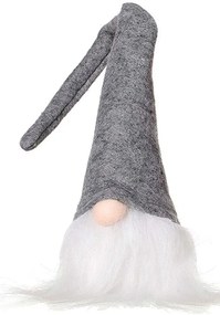 Vianočný LED škriatok 40 cm - šedý