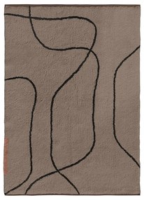 Hnedý prateľný bavlnený koberec 100x140 cm Shadow – Mette Ditmer Denmark