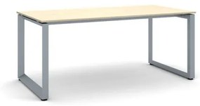Kancelársky stôl PRIMO INSPIRE, sivostrieborná podnož, 1800 x 900 mm, breza