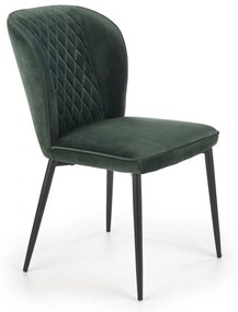 HALMAR Designová stolička Olivie tmavozelená