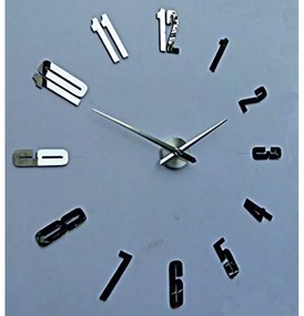 Nástenné hodiny zrkadlo HOPARTI 3D DIY Hodiny ako obraz  Moderné nalepovacie nástenné hodiny | 3D hodiny 12SZ041 HEU+