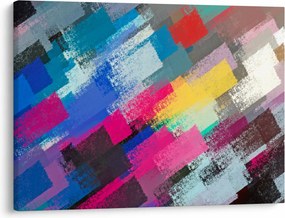 Obraz - Farebné ťahy štetcom (70x50 cm)