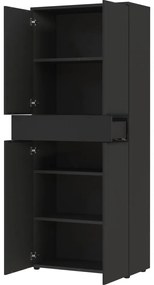 Antracitová šatníková skriňa 81x197 cm Mailand – Germania