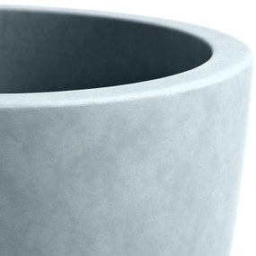 Sada 2 ks kvetináčov 2 round - sivá