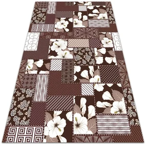 Vonkajší koberec na terasu Vonkajší koberec na terasu kvety koláž | BIANO