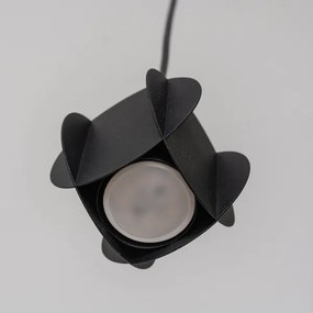 Závesné svietidlo na lanku GAMBIT 1xGU10/10W/230V čierna