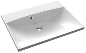 Biele umývadlo z liateho mramoru 60x46 cm Maria – Sapho