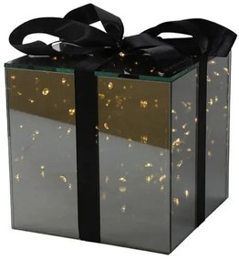 LED sklenený darček SPARK, sivý - viac veľkostí Veľkosť: M