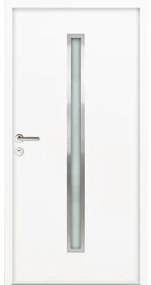 Vchodové dvere vedľajšie Steel Standart 01 1000 x 2100 mm ľavé biele