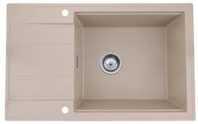 Gamma Modern 8010, 1-komorový granitový drez 800x500x210 mm, béžová, GMA-ZM-8010-B