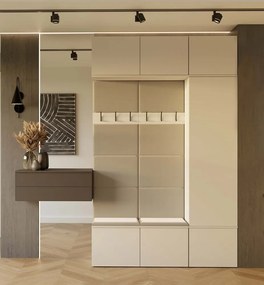 Předsíňová stěna Haga II 150 cm kašmír