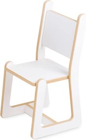 Montessori súprava do detskej izby – stôl a stolička, biela