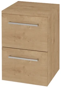 Mereo Mereo, Bino, kúpeľňová skrinka 50 cm, spodná, biela, dub, MER-CN624