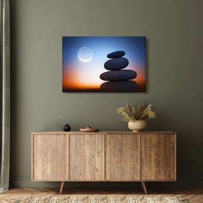Obraz poskladaných kameňov na sebe (90x60 cm)