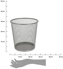 Odpadkový kôš SLIMO 28 cm strieborný