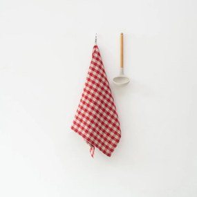 Ľanová utierka 45x65 cm Red Gingham – Linen Tales