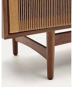 Hnedá nízka komoda v dekore orecha 180x73 cm Elan – Kave Home