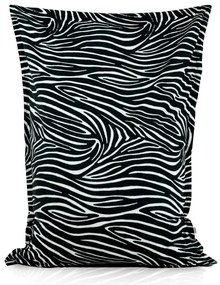 Luxusný sedací vak Zebra – XL/XXL pohodlie s divokým štýlom Veľkosť: XL