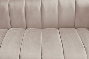 Pohovka NOBLESSE 165 cm zamat svetlá zlatobéžová